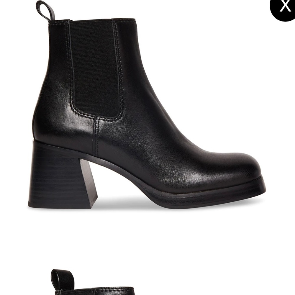 Brand New Steve Madden Zeke Black Leather Boots